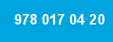 978 017 04 20 978 017 04 20
